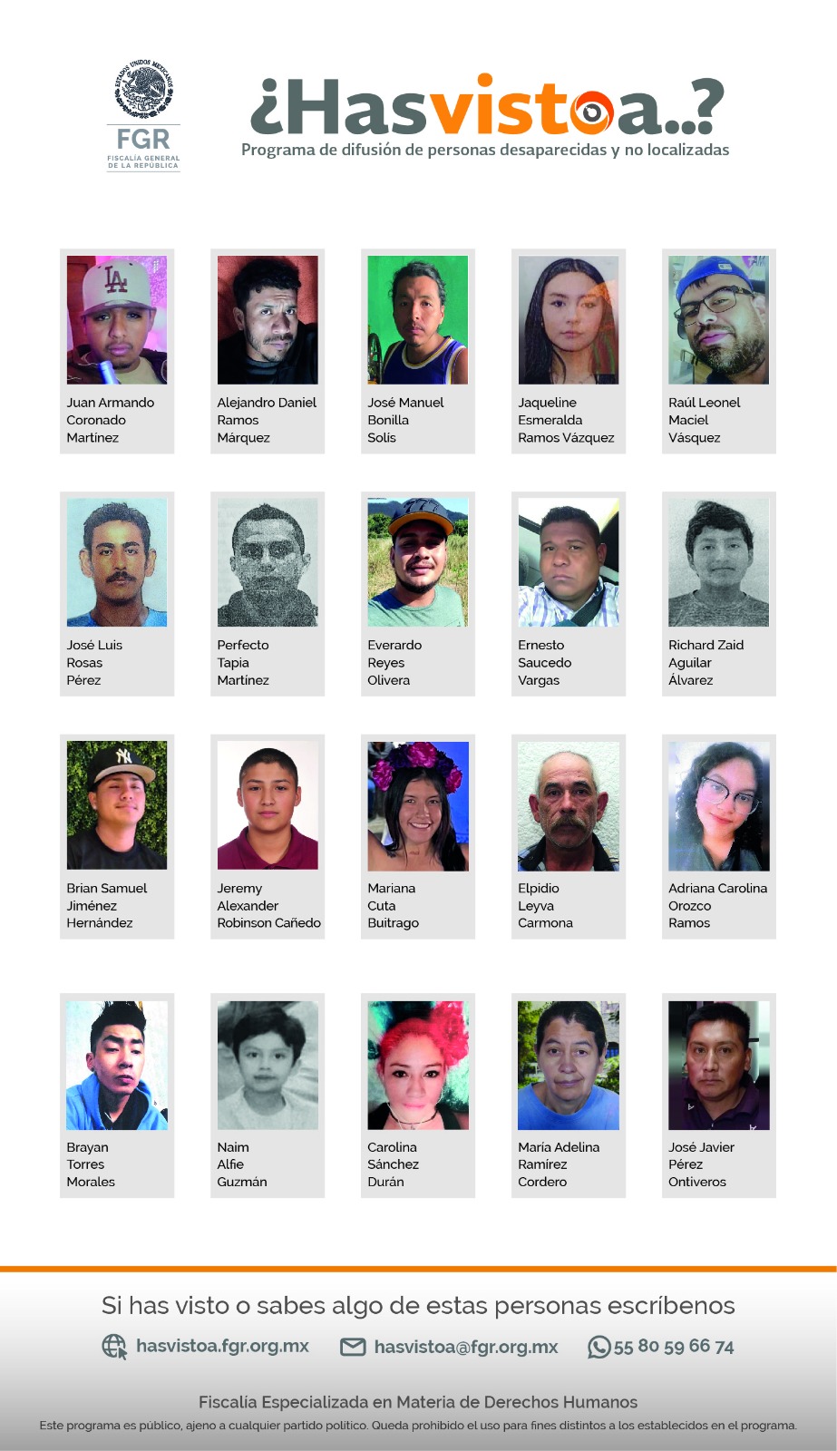 ¿HAS VISTOA… PROGRAMA DE DIFUSIÓN DE PERSONAS DESAPARECIDAS Y NO ...